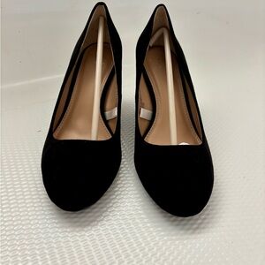 a new day Black Wedge Shoes Minimalist Design